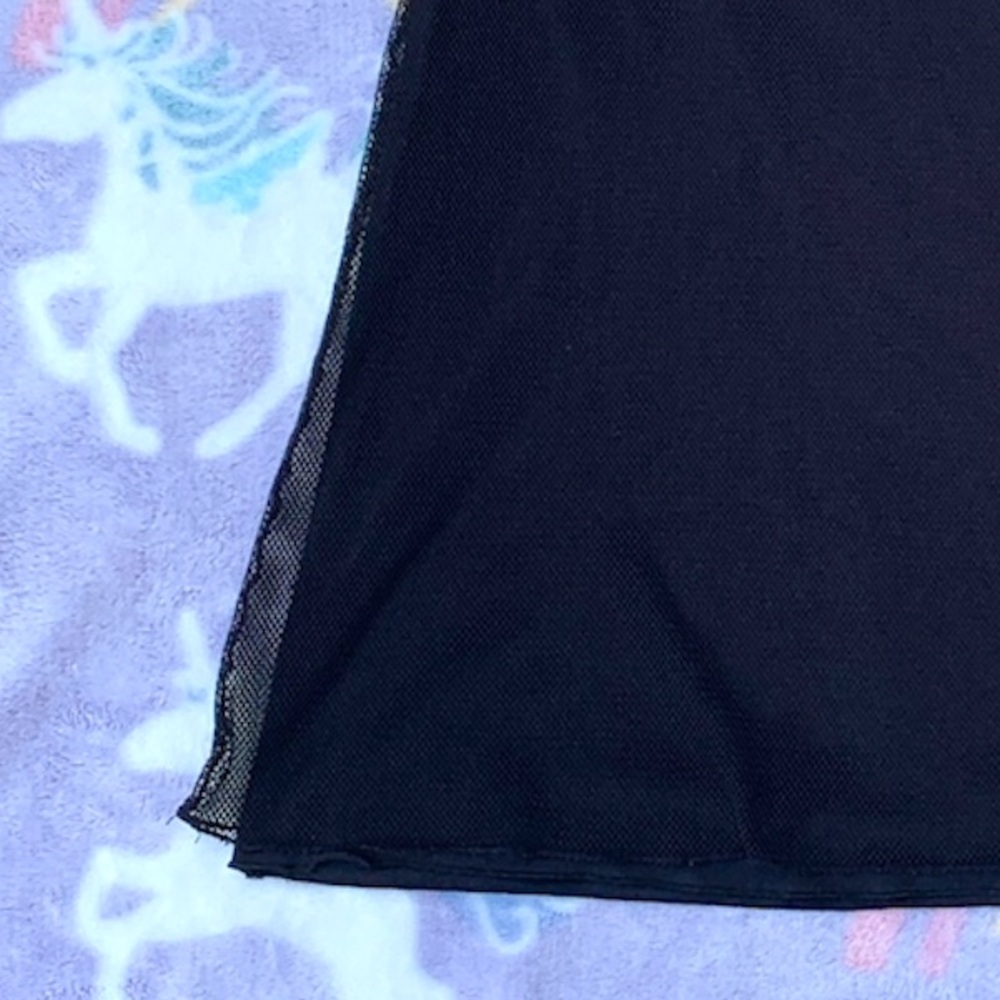 Vintage 90’s Goth Fishnet Midi Skirt - Picture 2 of 6